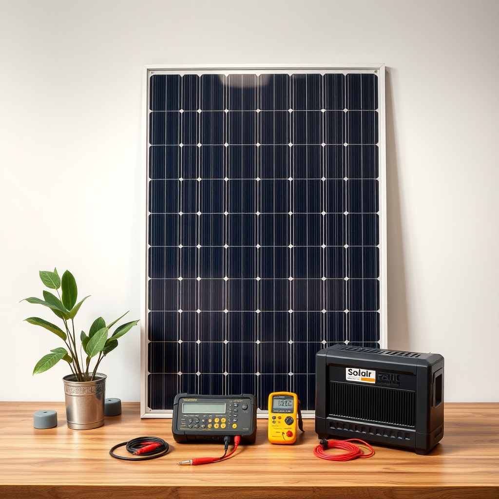 SolarPratik 200W taşınabilir panelin akıllı şarj kontrol cihazıyla akü bağlantısının yapıl
