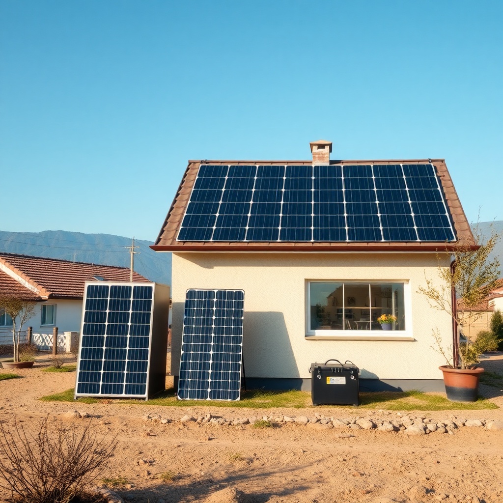 SolarPratik 200W paneli taşınabilir bir güneş enerjisi sistemiyle birlikte